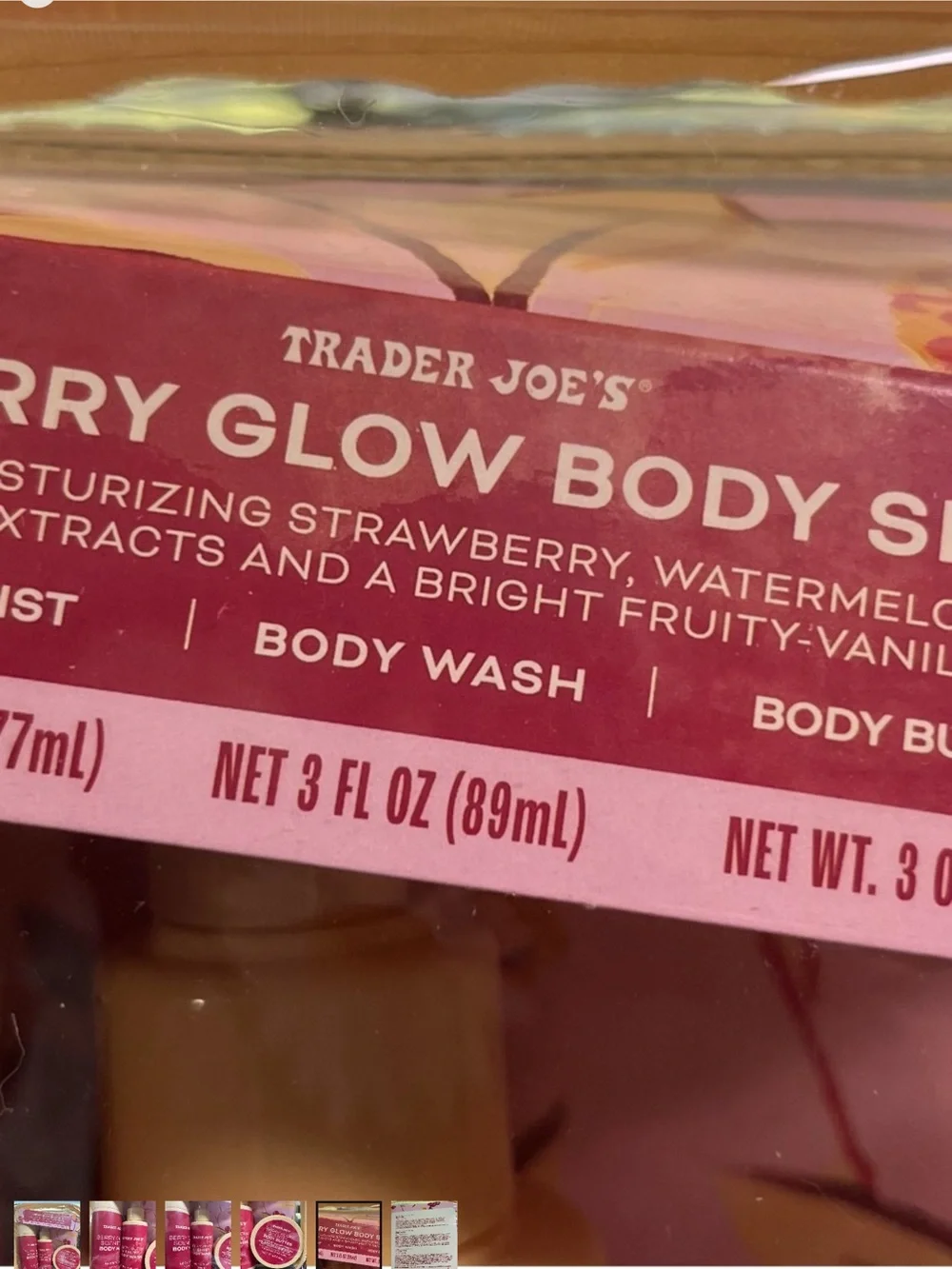Berry Glow Scented Body Set - Pink